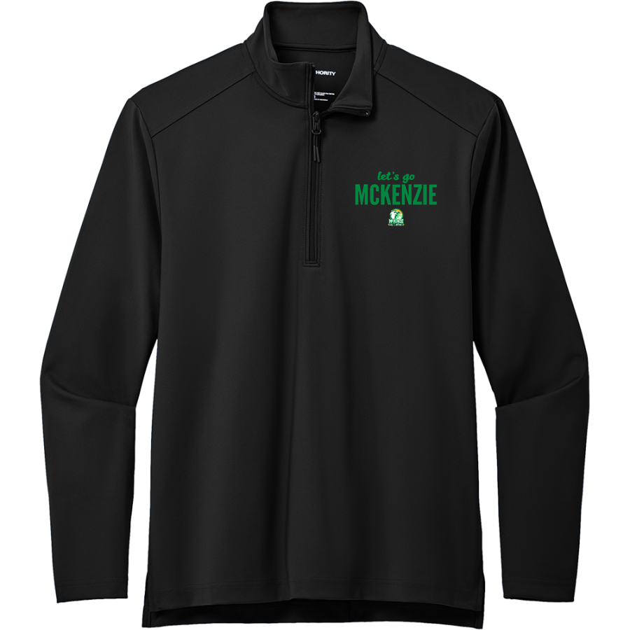 MC KENZIE HIGH SCHOOL EAGLES <span class="pdp-name-mascot">MC KENZIE EAGLES</span> Port Authority Men's Carbon-Free Double Knit 1/4 Zip