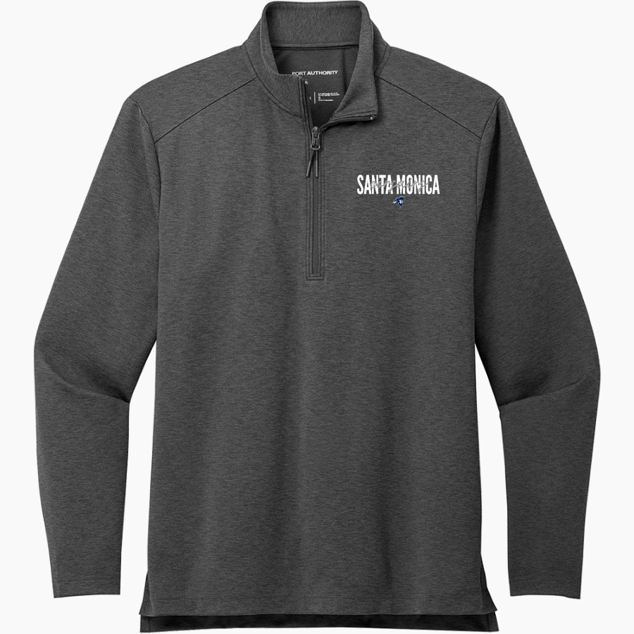 Santa Monica Corsairs <span class="pdp-name-mascot">Santa Monica College Corsairs</span> Port Authority Men's Carbon-Free Double Knit 1/4 Zip