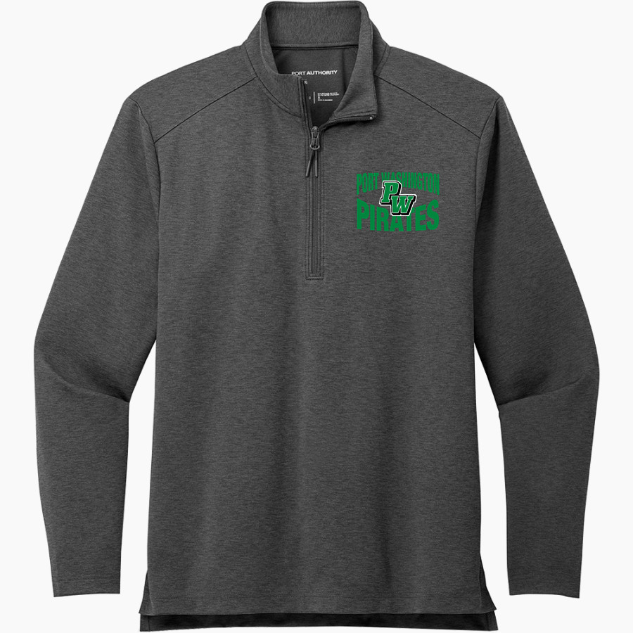 PORT WASHINGTON HIGH SCHOOL PIRATES <span class="pdp-name-mascot">PORT WASHINGTON PIRATES</span> Port Authority Men's Carbon-Free Double Knit 1/4 Zip