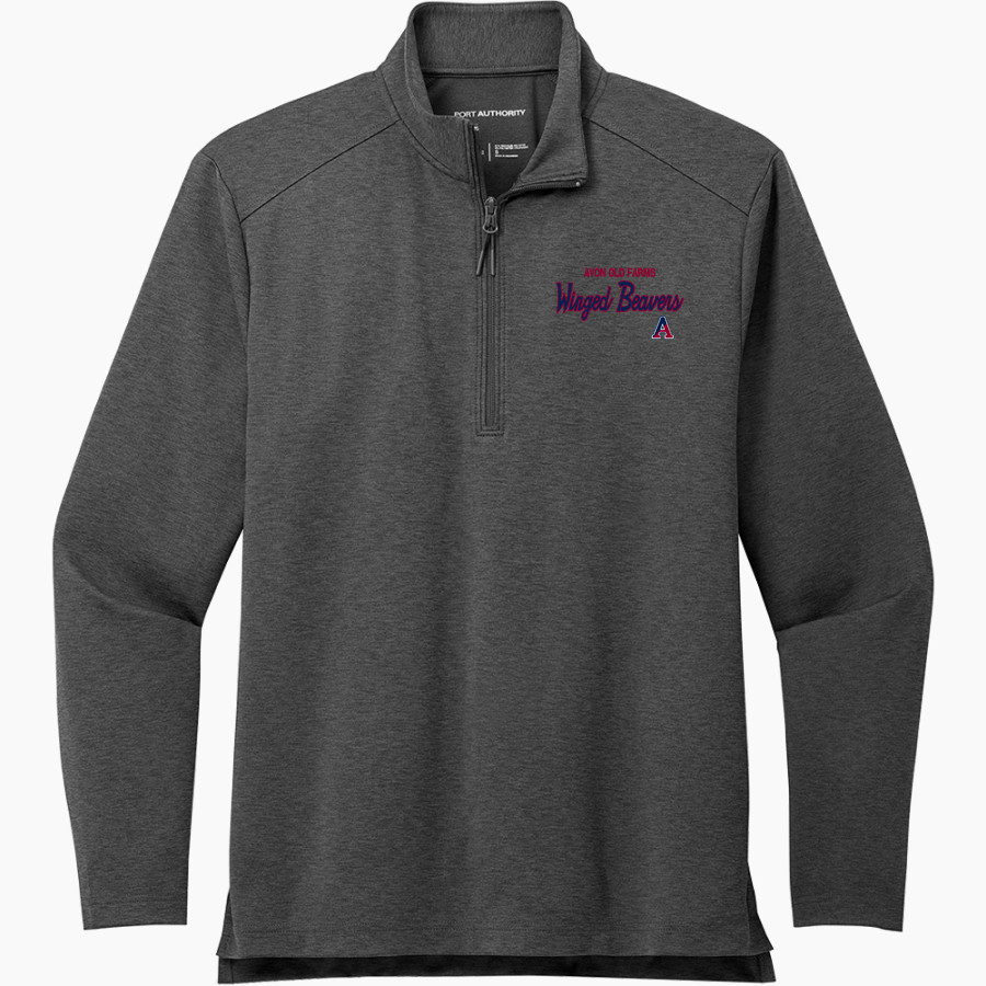 Avon Old Farms Winged Beavers <span class="pdp-name-mascot">Avon Old Farms School Winged Beavers</span> Port Authority Men's Carbon-Free Double Knit 1/4 Zip