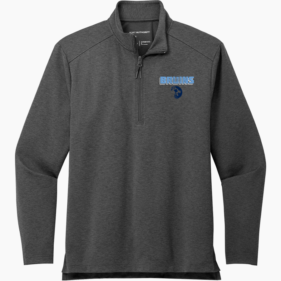 BARTLESVILLE HIGH SCHOOL BRUINS <span class="pdp-name-mascot">BARTLESVILLE BRUINS</span> Port Authority Men's Carbon-Free Double Knit 1/4 Zip