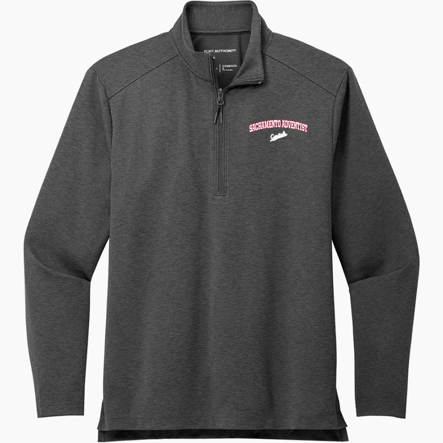 Sacramento Adventist Capitals Port Authority Men's Carbon-Free Double Knit 1/4 Zip