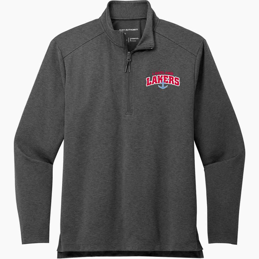LAKELAND HIGH SCHOOL LAKERS <span class="pdp-name-mascot">LAKELAND LAKERS</span> Port Authority Men's Carbon-Free Double Knit 1/4 Zip
