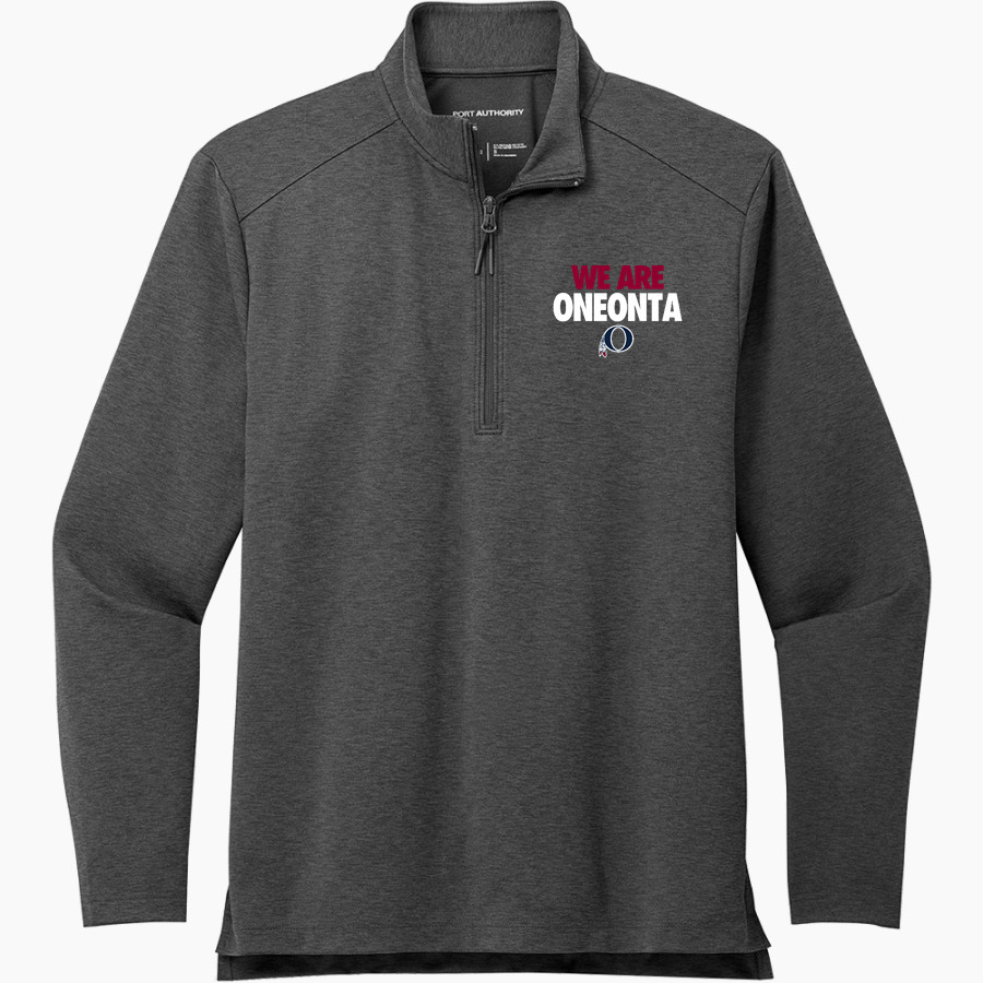 Oneonta Redskins <span class="pdp-name-mascot">Oneonta Redskins</span> Port Authority Men's Carbon-Free Double Knit 1/4 Zip