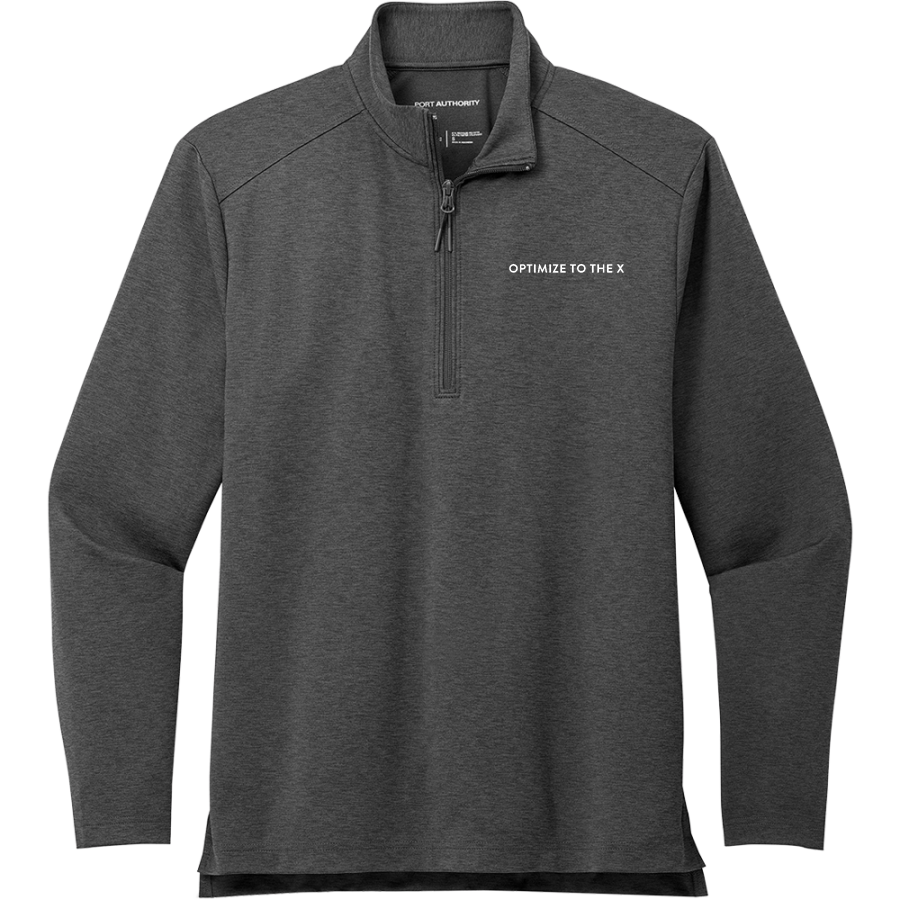 O2X Human Performance Human Performance <span class="pdp-name-mascot">O2X Human Performance</span> Port Authority Men's Carbon-Free Double Knit 1/4 Zip