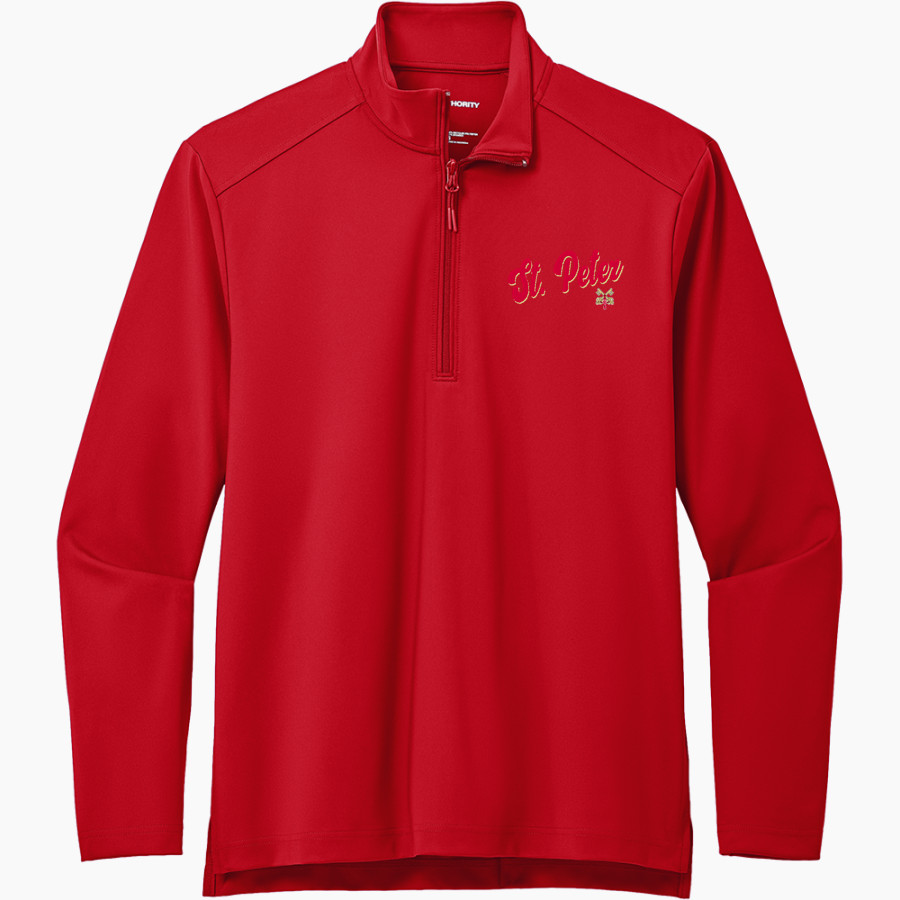 Church & School of St. Peter <span class="pdp-name-mascot">n/a</span> Port Authority Men's Carbon-Free Double Knit 1/4 Zip