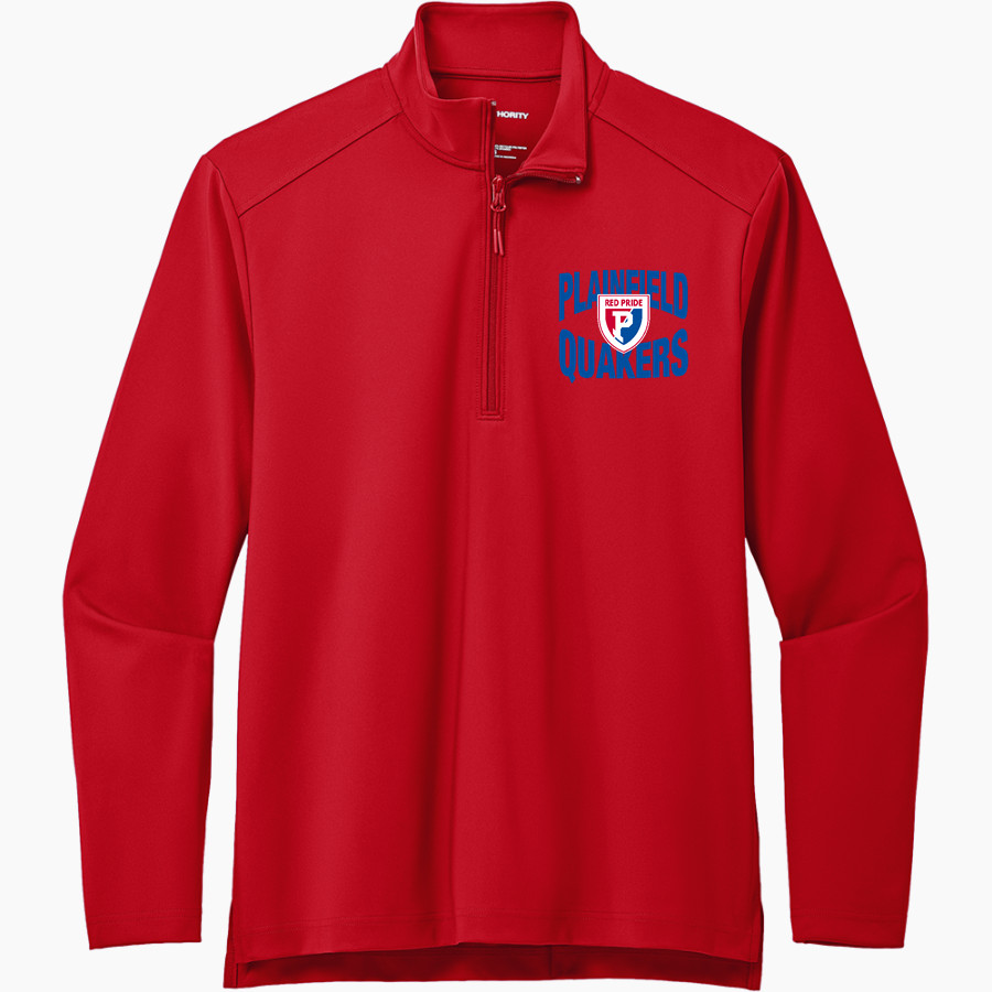 Plainfield Quakers <span class="pdp-name-mascot">Plainfield Quakers</span> Port Authority Men's Carbon-Free Double Knit 1/4 Zip