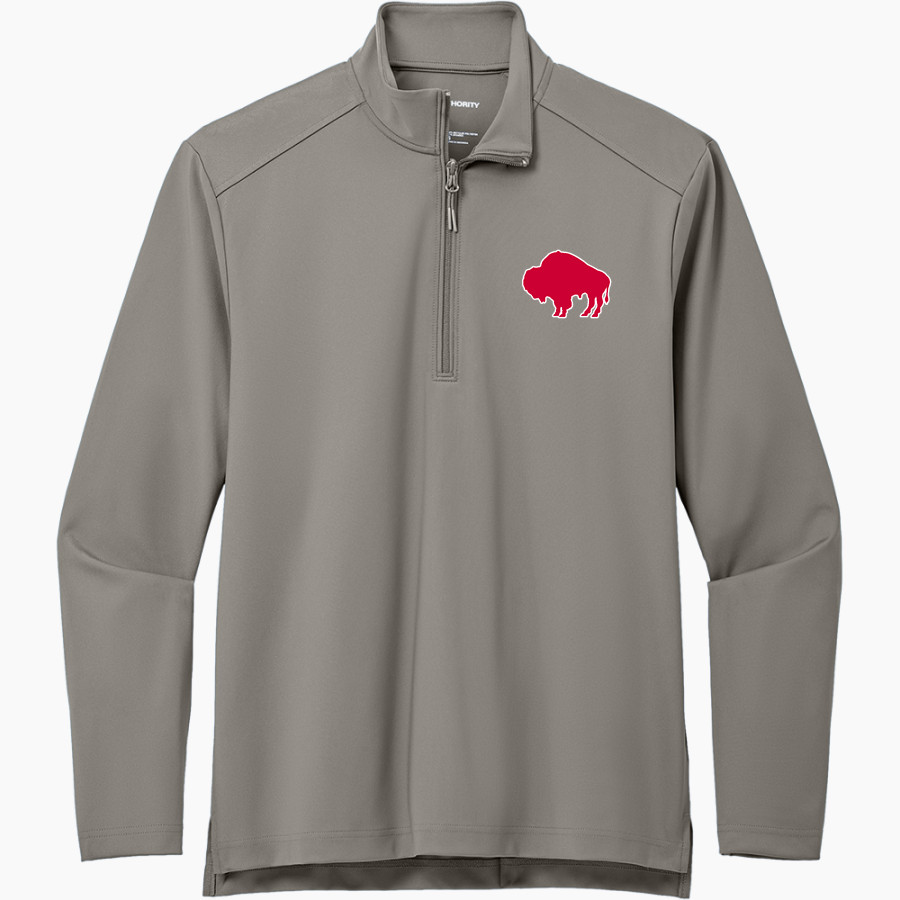 CLEARFIELD HIGH SCHOOL BISON <span class="pdp-name-mascot">CLEARFIELD BISON</span> Port Authority Men's Carbon-Free Double Knit 1/4 Zip