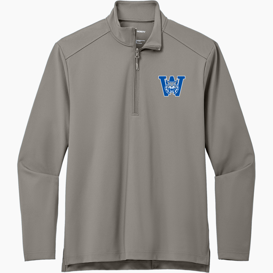 WELCH HIGH SCHOOL WILDCATS Port Authority Men's Carbon-Free Double Knit 1/4 Zip