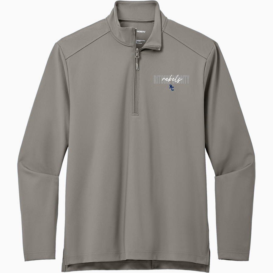 RITCHIE COUNTY HIGH SCHOOL REBELS <span class="pdp-name-mascot">RITCHIE COUNTY REBELS</span> Port Authority Men's Carbon-Free Double Knit 1/4 Zip