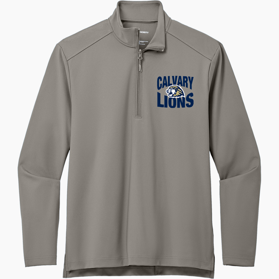 Calvary Lions <span class="pdp-name-mascot">Calvary Lions</span> Port Authority Men's Carbon-Free Double Knit 1/4 Zip