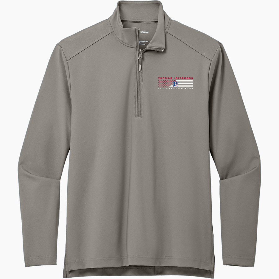 Thomas Jefferson Patriots <span class="pdp-name-mascot">Thomas Jefferson Patriots</span> Port Authority Men's Carbon-Free Double Knit 1/4 Zip