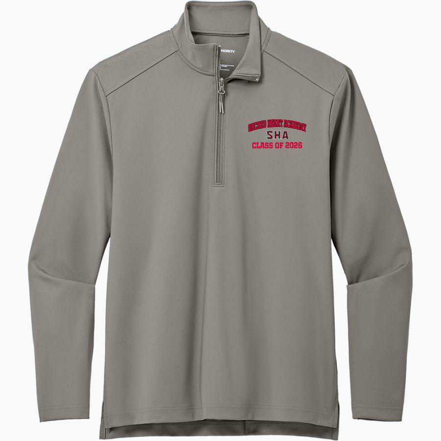 Sacred Heart Academy Sharks <span class="pdp-name-mascot">Sacred Heart Academy Sharks</span> Port Authority Men's Carbon-Free Double Knit 1/4 Zip