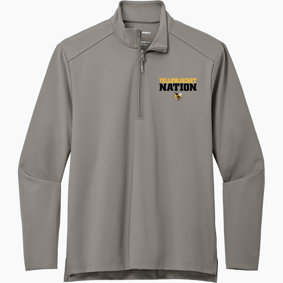 Mulberry - Pleasant View Yellowjackets <span class="pdp-name-mascot">Mulberry - Pleasant View Yellowjackets</span> Port Authority Men's Carbon-Free Double Knit 1/4 Zip