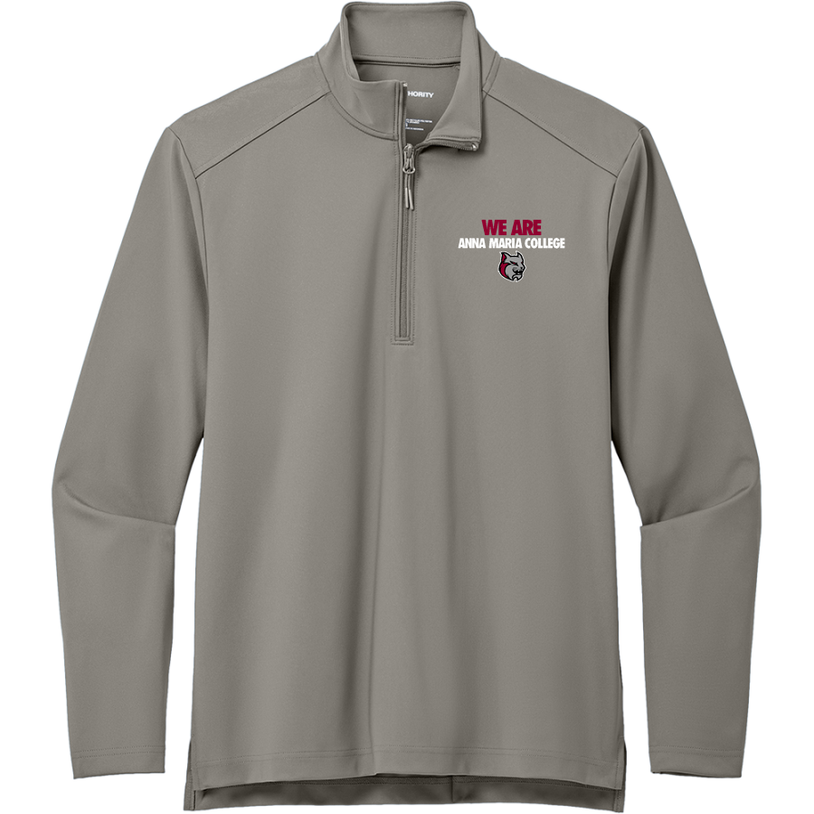 Anna Maria College Amcats <span class="pdp-name-mascot">Anna Maria College Amcats</span> Port Authority Men's Carbon-Free Double Knit 1/4 Zip