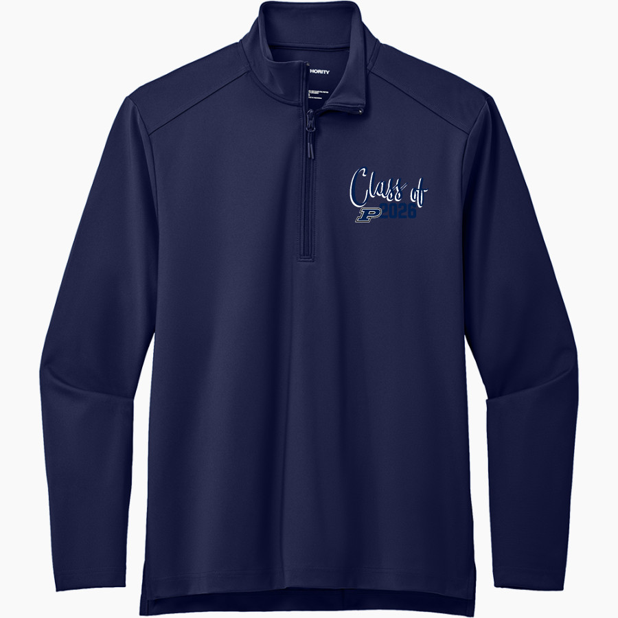 PASQUOTANK COUNTY HIGH SCHOOL PANTHERS <span class="pdp-name-mascot">PASQUOTANK COUNTY PANTHERS</span> Port Authority Men's Carbon-Free Double Knit 1/4 Zip