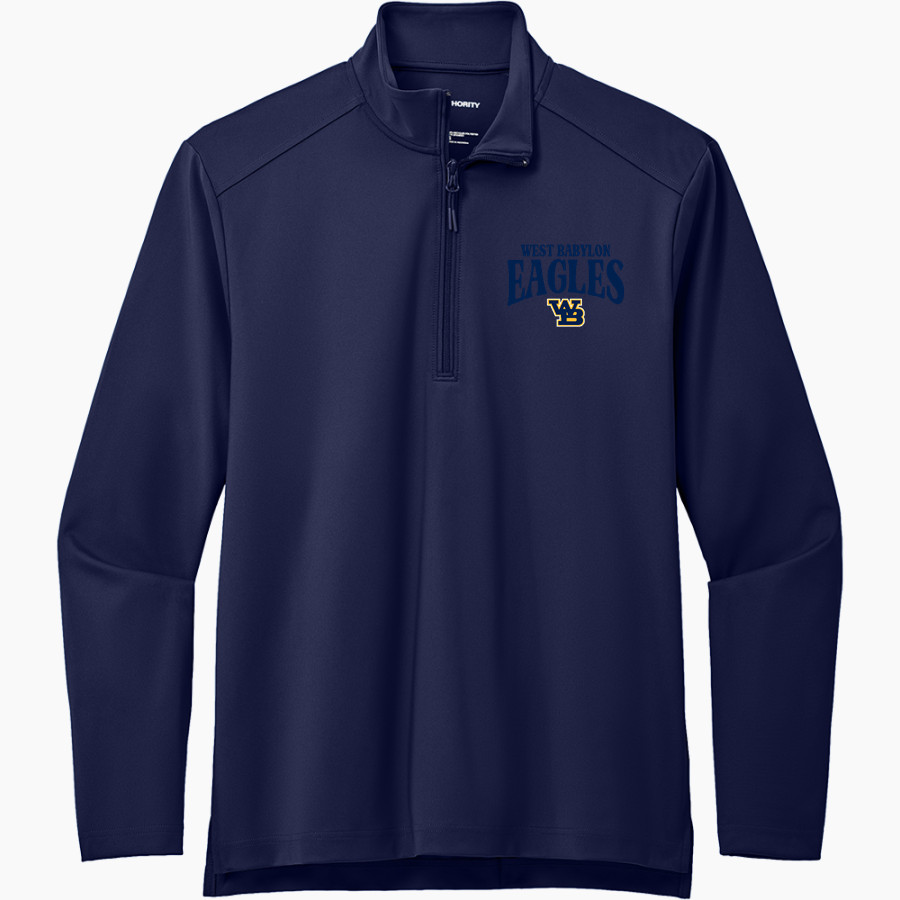 West Babylon Eagles <span class="pdp-name-mascot">West Babylon Eagles</span> Port Authority Men's Carbon-Free Double Knit 1/4 Zip