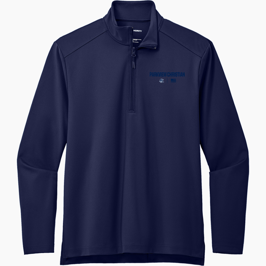 PARKVIEW CHRISTIAN ACADEMY FALCONS <span class="pdp-name-mascot">PARKVIEW CHRISTIAN FALCONS</span> Port Authority Men's Carbon-Free Double Knit 1/4 Zip