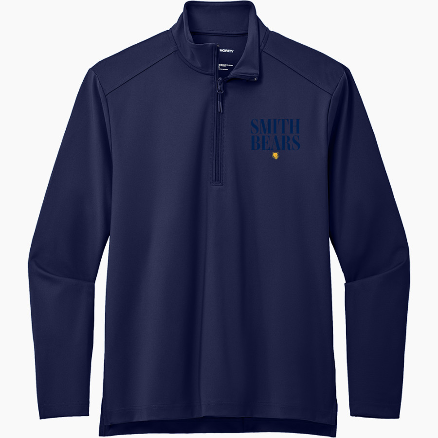 Smith Bears <span class="pdp-name-mascot">SMITH COLLEGE BEARS</span> Port Authority Men's Carbon-Free Double Knit 1/4 Zip