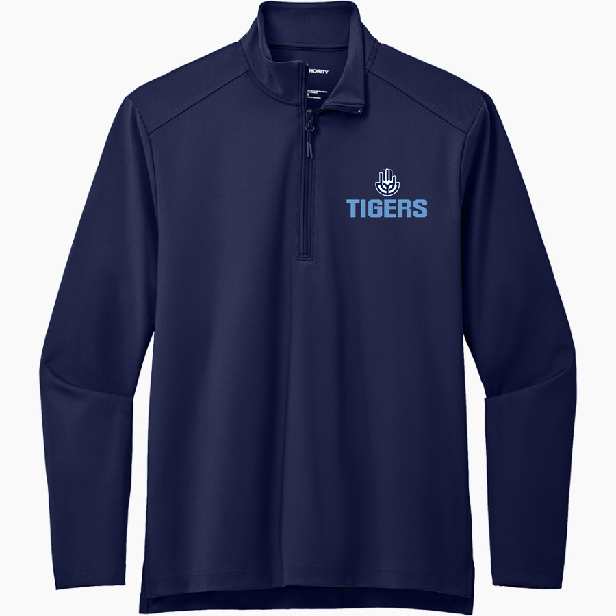Community Of Peace Tigers <span class="pdp-name-mascot">Community Of Peace Tigers</span> Port Authority Men's Carbon-Free Double Knit 1/4 Zip