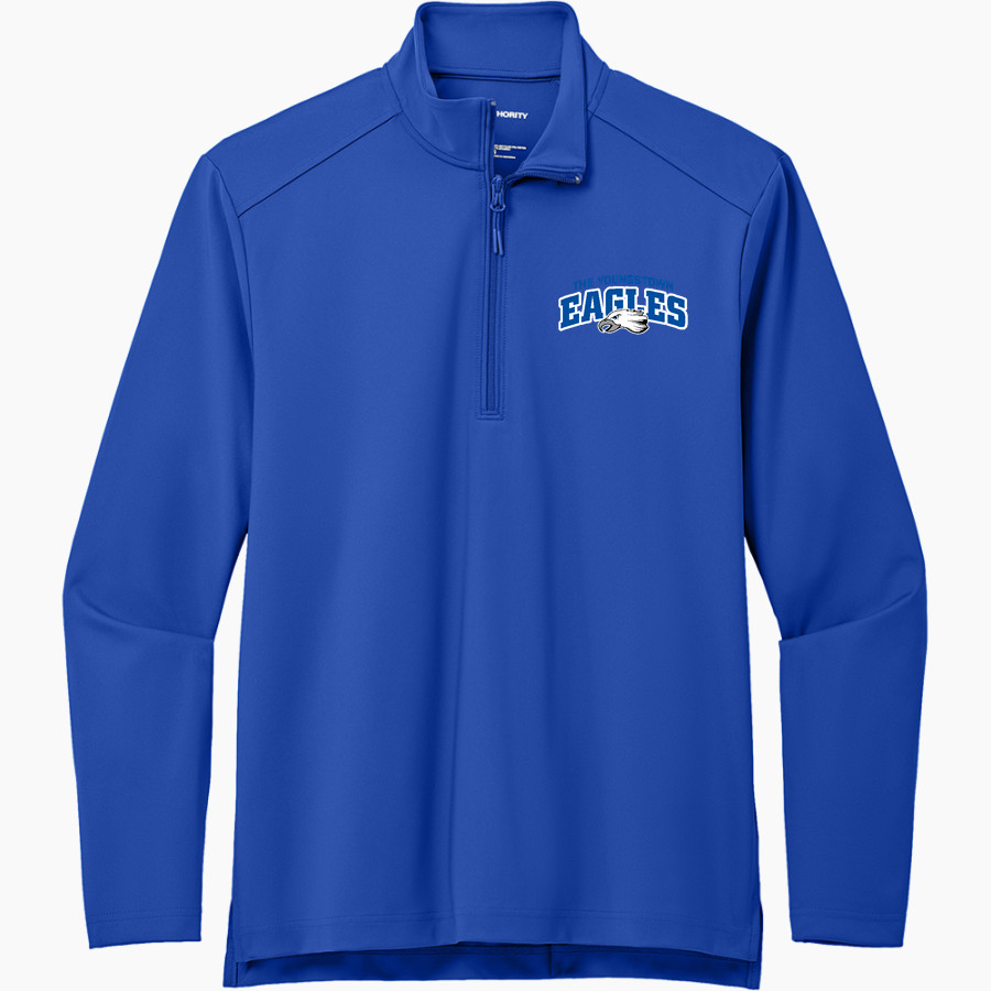THE YOUNGSTOWN CHRISTIAN SCHOOL EAGLES <span class="pdp-name-mascot">THE YOUNGSTOWN EAGLES</span> Port Authority Men's Carbon-Free Double Knit 1/4 Zip