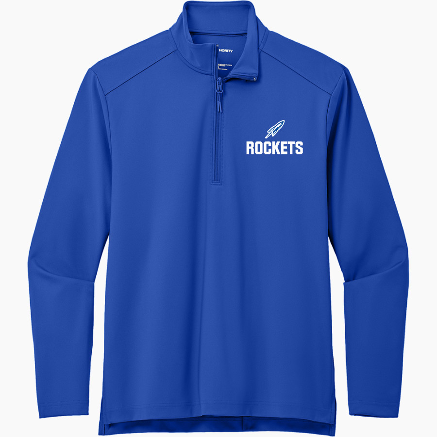 NEW LISBON HIGH SCHOOL ROCKETS Port Authority Men's Carbon-Free Double Knit 1/4 Zip