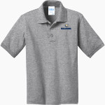 Wingate University Bulldogs Port & Company Youth 5.5 Ounce Jersey Knit Polo Front Thumbnail