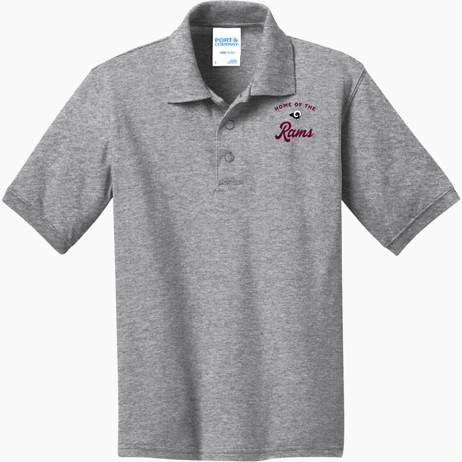 WILKINSON COUNTY CHRISTIAN ACADEMY RAMS <span class="pdp-name-mascot">WILKINSON CO RAMS</span> Port & Company Youth 5.5 Ounce Jersey Knit Polo