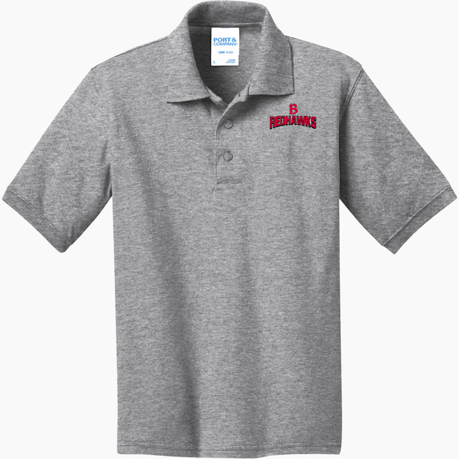 Benedictine University Mesa Redhawks <span class="pdp-name-mascot">Benedictine University Redhawks</span> Port & Company Youth 5.5 Ounce Jersey Knit Polo