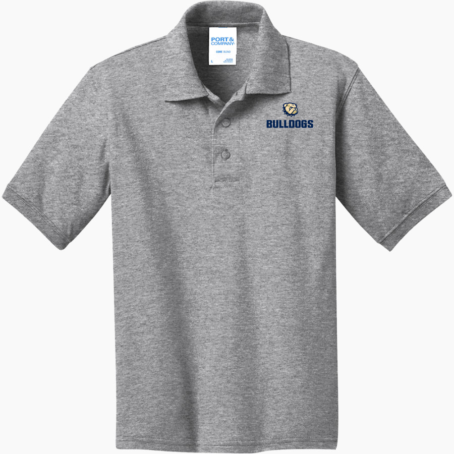 Wingate University Bulldogs Port & Company Youth 5.5 Ounce Jersey Knit Polo