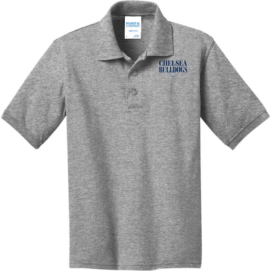 CHELSEA HIGH SCHOOL BULLDOGS <span class="pdp-name-mascot">CHELSEA BULLDOGS</span> Port & Company Youth 5.5 Ounce Jersey Knit Polo