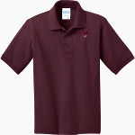 PLATTE-GEDDES COMMUNITY HIGH SCHOOL 11-5 BLACK PANTHERS Port & Company Youth 5.5 Ounce Jersey Knit Polo Front Thumbnail