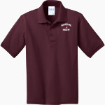 WINNECONNE HIGH SCHOOL WOLVES <span class="pdp-name-mascot">WINNECONNE WOLVES</span> Port & Company Youth 5.5 Ounce Jersey Knit Polo Front Thumbnail