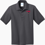 Valley Lutheran Flames <span class="pdp-name-mascot">Valley Lutheran High School Flames</span> Port & Company Youth 5.5 Ounce Jersey Knit Polo Front Thumbnail