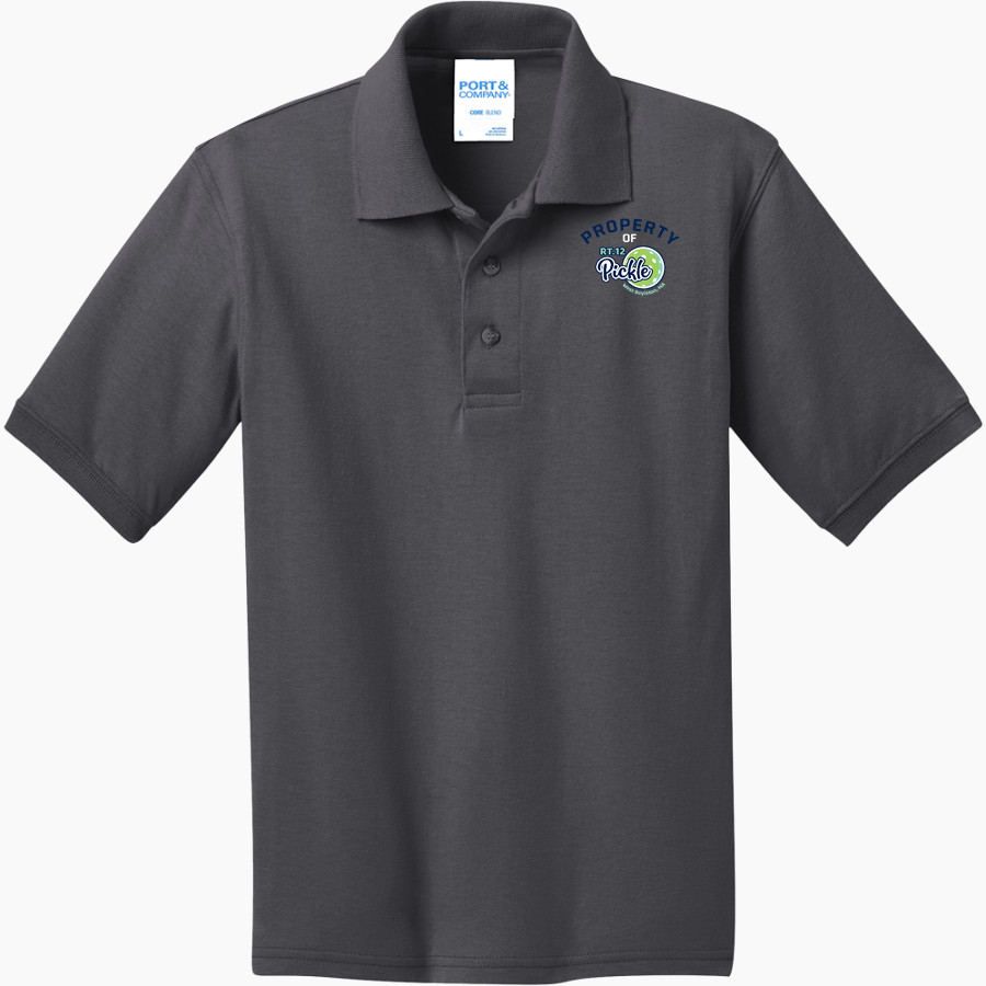 Rt. 12 Pickle Rt. 12 Pickle <span class="pdp-name-mascot">Rt. 12 Pickle</span> Port & Company Youth 5.5 Ounce Jersey Knit Polo