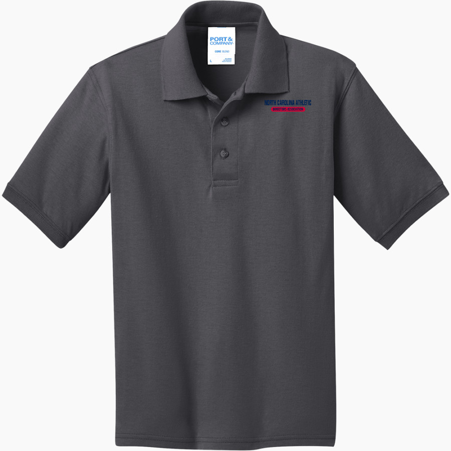 North Carolina Athletic Directors Association <span class="pdp-name-mascot">NC Athletic Directors Association</span> Port & Company Youth 5.5 Ounce Jersey Knit Polo
