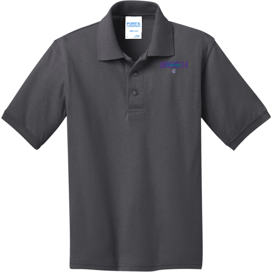 Lawrence 3-8 Lobos <span class="pdp-name-mascot">Lawrence 3-8 School Lobos</span> Port & Company Youth 5.5 Ounce Jersey Knit Polo