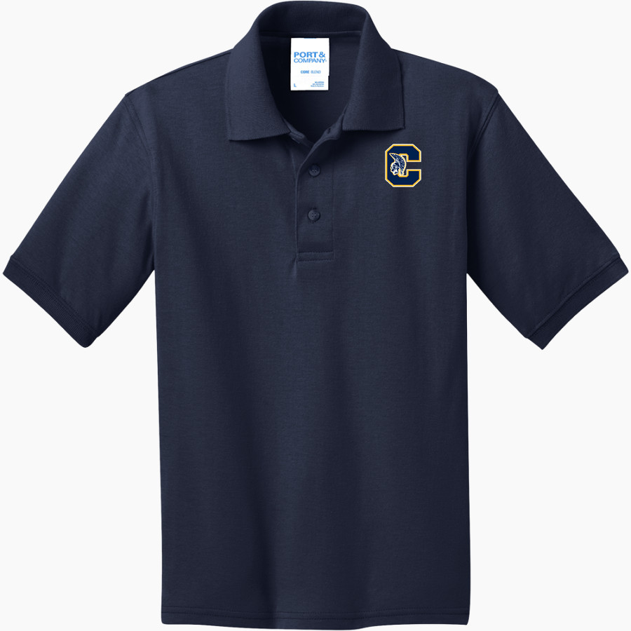 CLAWSON HIGH SCHOOL TROJANS <span class="pdp-name-mascot">CLAWSON TROJANS</span> Port & Company Youth 5.5 Ounce Jersey Knit Polo