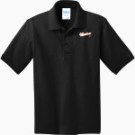 Official Store of the Warriors Port & Company Youth 5.5 Ounce Jersey Knit Polo Front Thumbnail