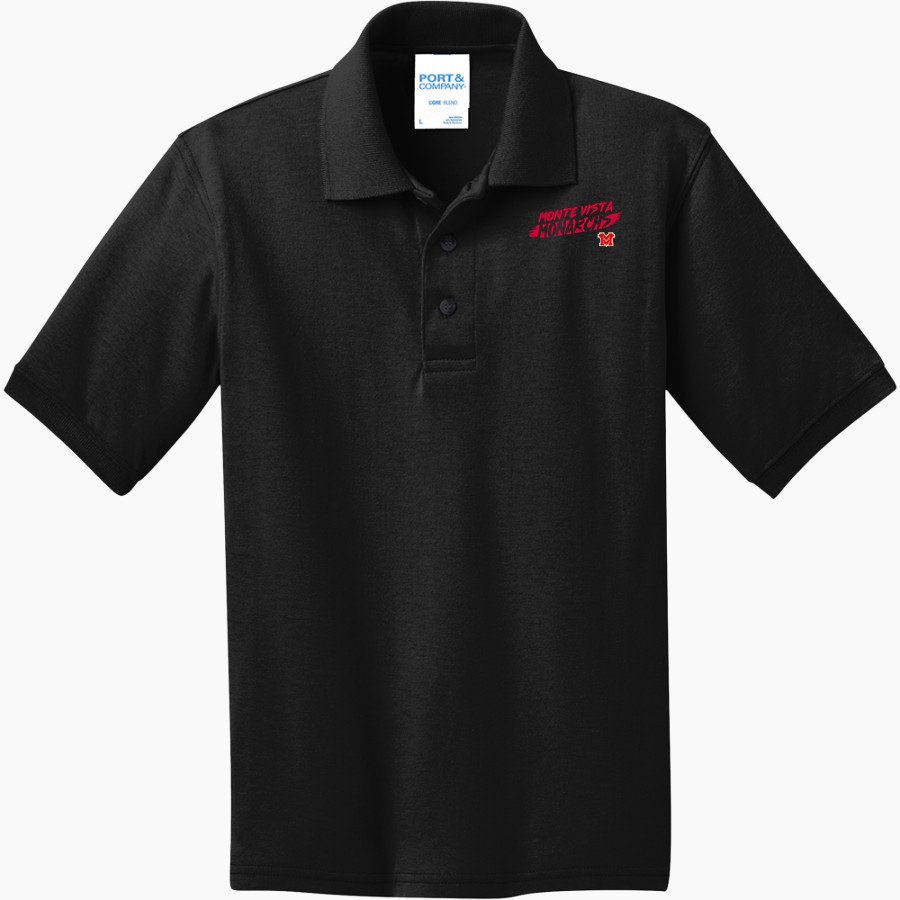 MONTE VISTA HIGH SCHOOL MONARCHS <span class="pdp-name-mascot">MONTE VISTA MONARCHS</span> Port & Company Youth 5.5 Ounce Jersey Knit Polo
