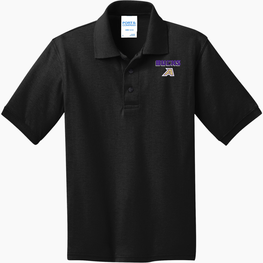 ALPINE HIGH SCHOOL BUCKS <span class="pdp-name-mascot">ALPINE BUCKS</span> Port & Company Youth 5.5 Ounce Jersey Knit Polo