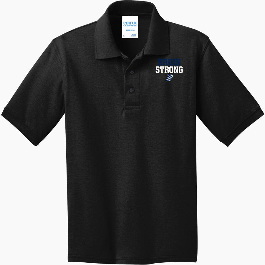 BARTLESVILLE HIGH SCHOOL BRUINS <span class="pdp-name-mascot">BARTLESVILLE BRUINS</span> Port & Company Youth 5.5 Ounce Jersey Knit Polo
