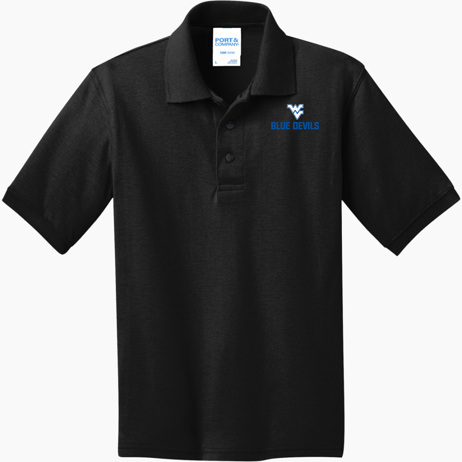 WATER VALLEY HIGH SCHOOL BLUE DEVILS Port & Company Youth 5.5 Ounce Jersey Knit Polo