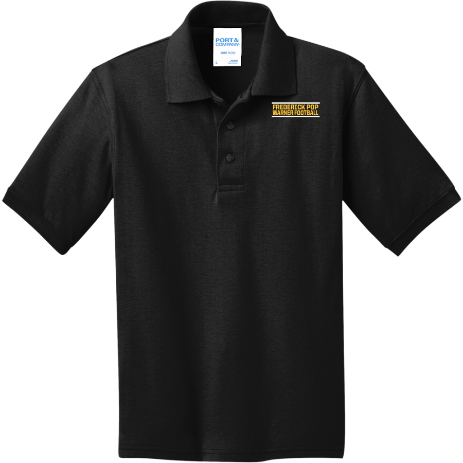 Frederick Pop Warner Golden Eagles <span class="pdp-name-mascot">Frederick Pop Warner Football Golden Eagles</span> Port & Company Youth 5.5 Ounce Jersey Knit Polo