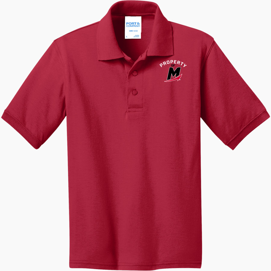 Mitchell College Mariners <span class="pdp-name-mascot">Mitchell College Mariners</span> Port & Company Youth 5.5 Ounce Jersey Knit Polo