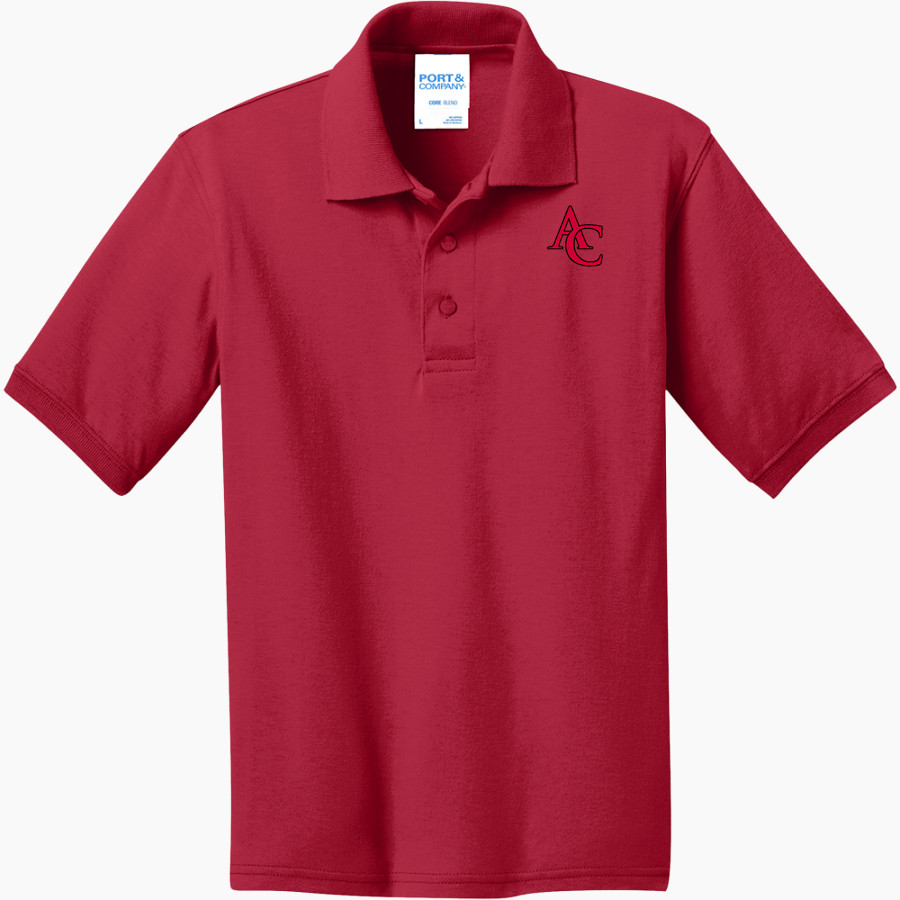ANNVILLE-CLEONA HIGH SCHOOL DUTCHMEN Port & Company Youth 5.5 Ounce Jersey Knit Polo