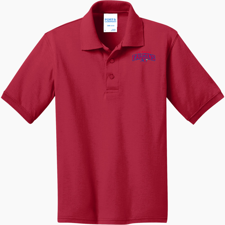 LA SALLE CATHOLIC COLLEGE PREP FALCONS <span class="pdp-name-mascot">LA SALLE FALCONS</span> Port & Company Youth 5.5 Ounce Jersey Knit Polo