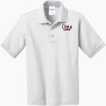 FAITH CHRISTIAN ACADEMY LIONS <span class="pdp-name-mascot">FAITH LIONS</span> Port & Company Youth 5.5 Ounce Jersey Knit Polo Front Thumbnail