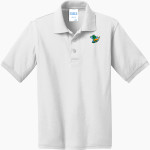 Delta College Pioneers <span class="pdp-name-mascot">Delta College Athletics Pioneers</span> Port & Company Youth 5.5 Ounce Jersey Knit Polo Front Thumbnail