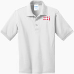 Oswalt Eagles <span class="pdp-name-mascot">Oswalt Academy Eagles</span> Port & Company Youth 5.5 Ounce Jersey Knit Polo Front Thumbnail